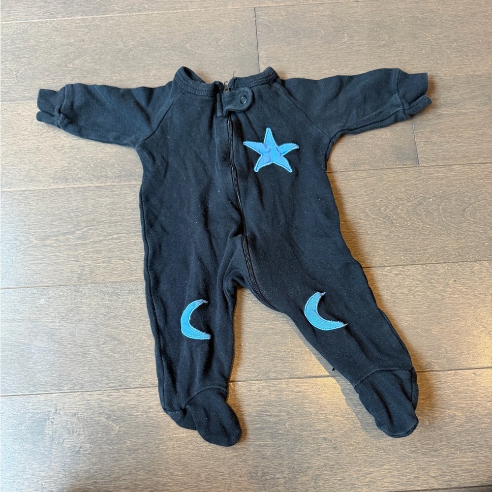 Starry Night Navy Kids Footie